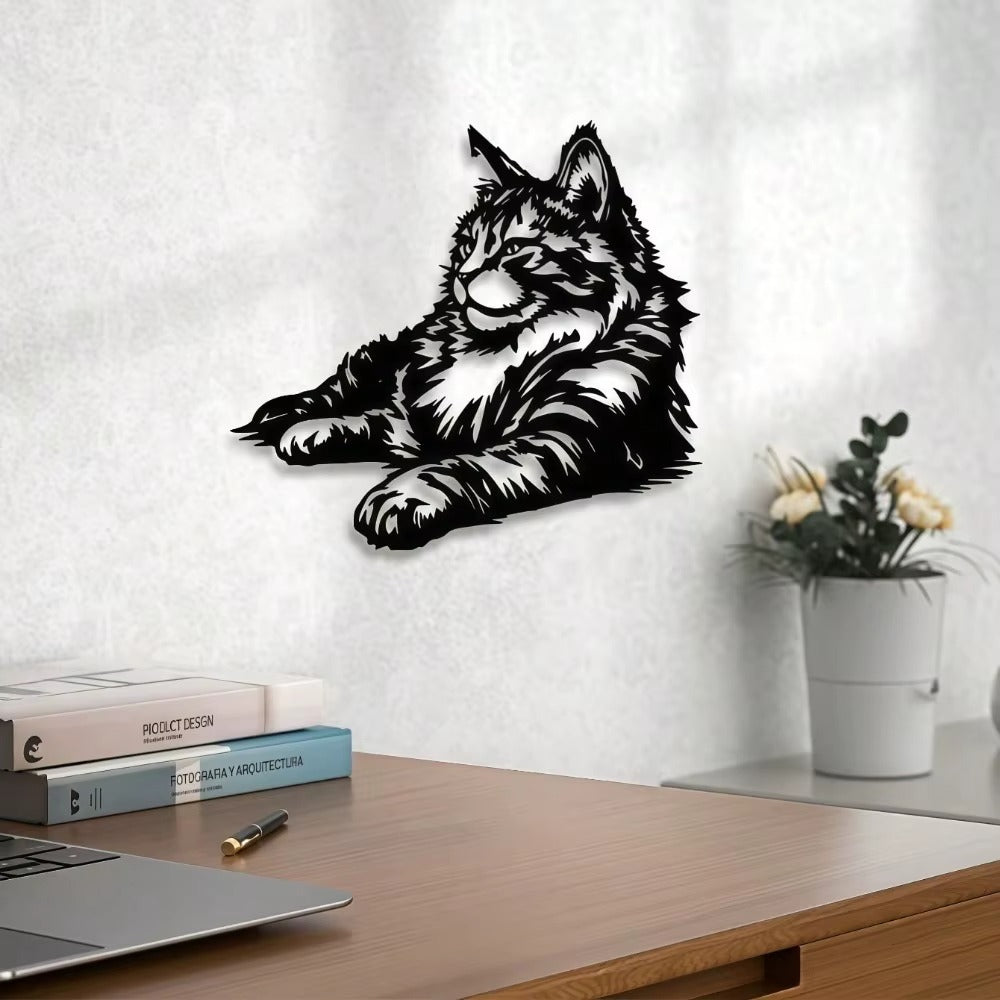 Black Metal Wall Art Decor - 1PC