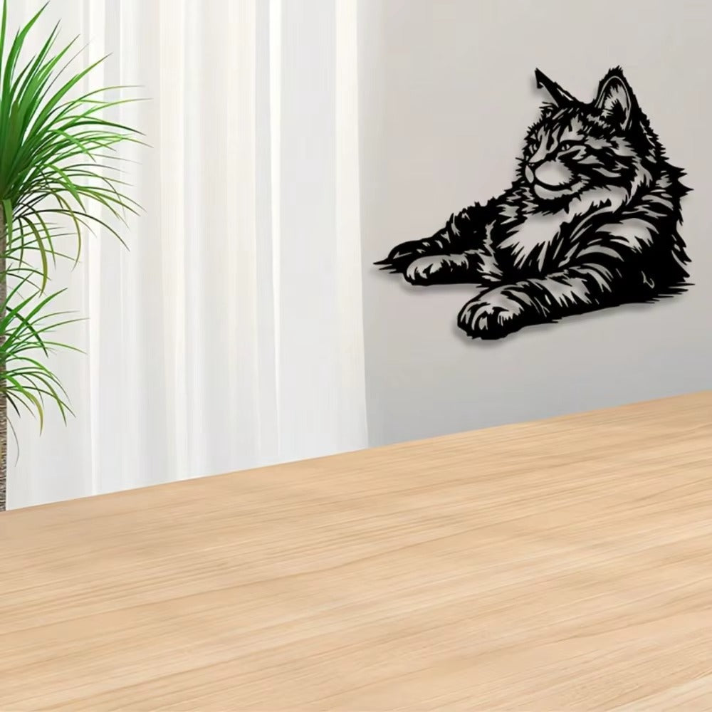 Black Metal Wall Art Decor - 1PC