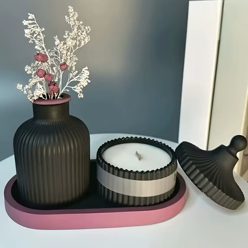Silicone Molds Oval Tray Mold - 4PC